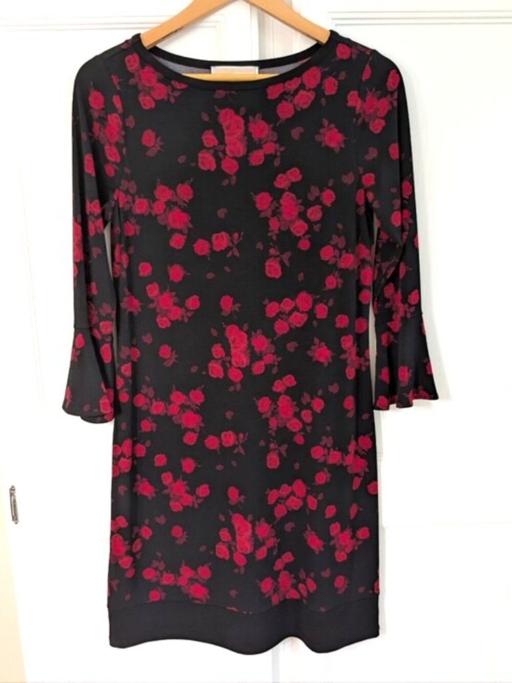 Michael Kors Women's Shift Dress Flounce Sleeve Size S